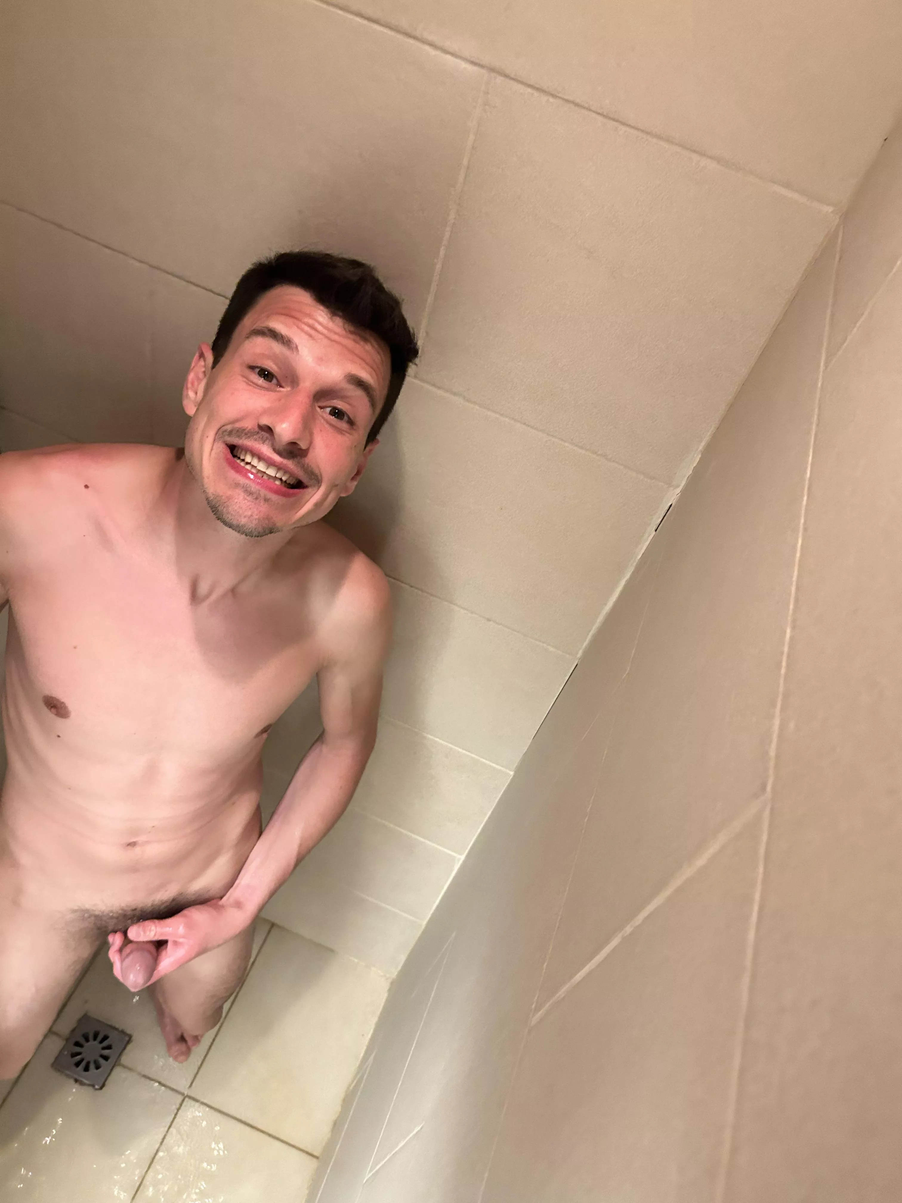 Caught in the shower.