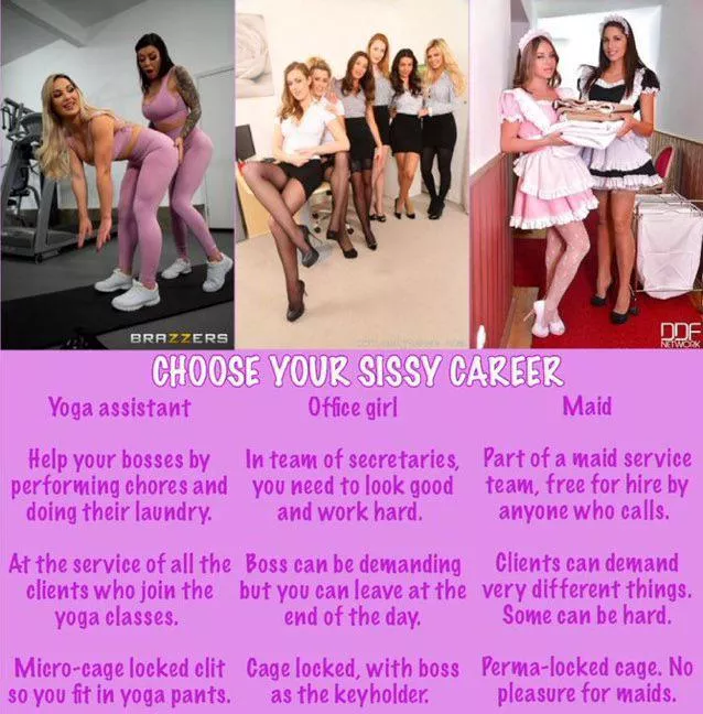Choose your sissy career
