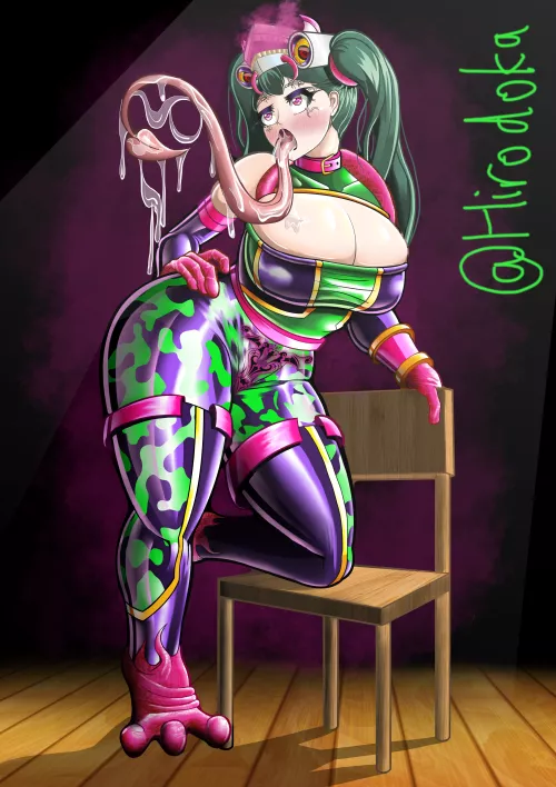 Corrupted Hero, Tsuyu Asui the poison frog (Art by me)