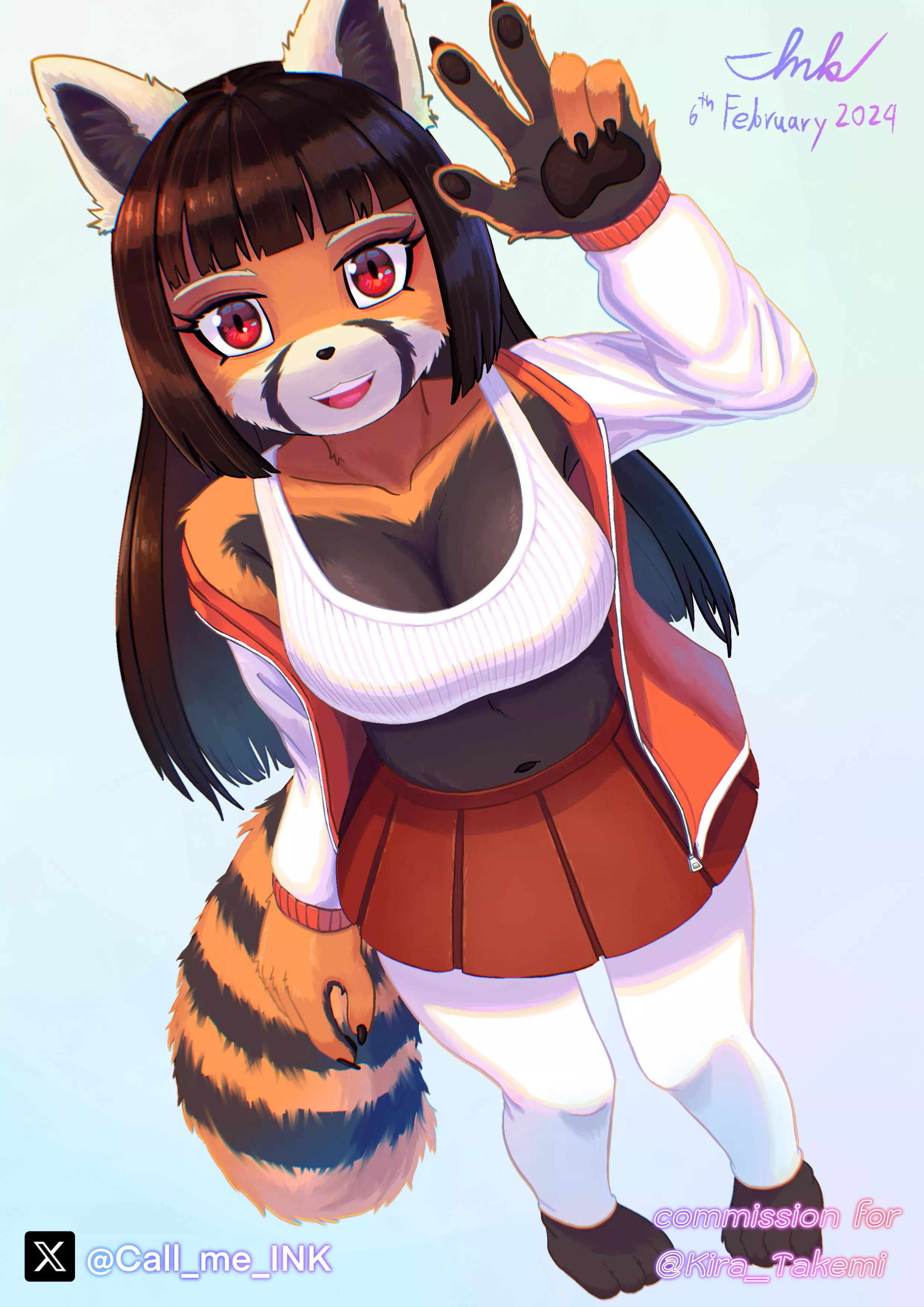 Cutie Red 🧡❤️ (art by me)