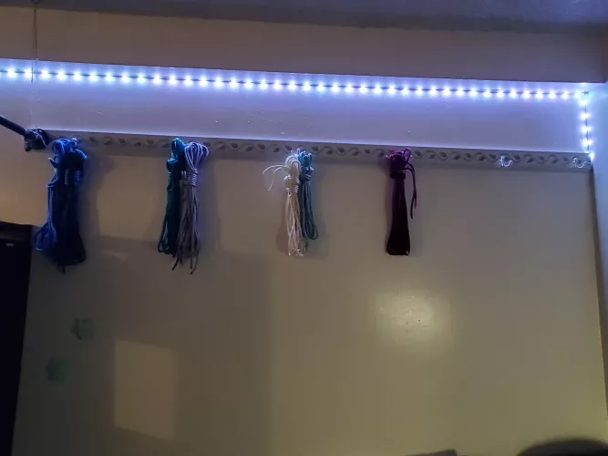 Designed and set up a way to display my rope collection 🥰