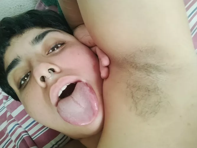 Do you wanna cum un my mouth or in my armpit?