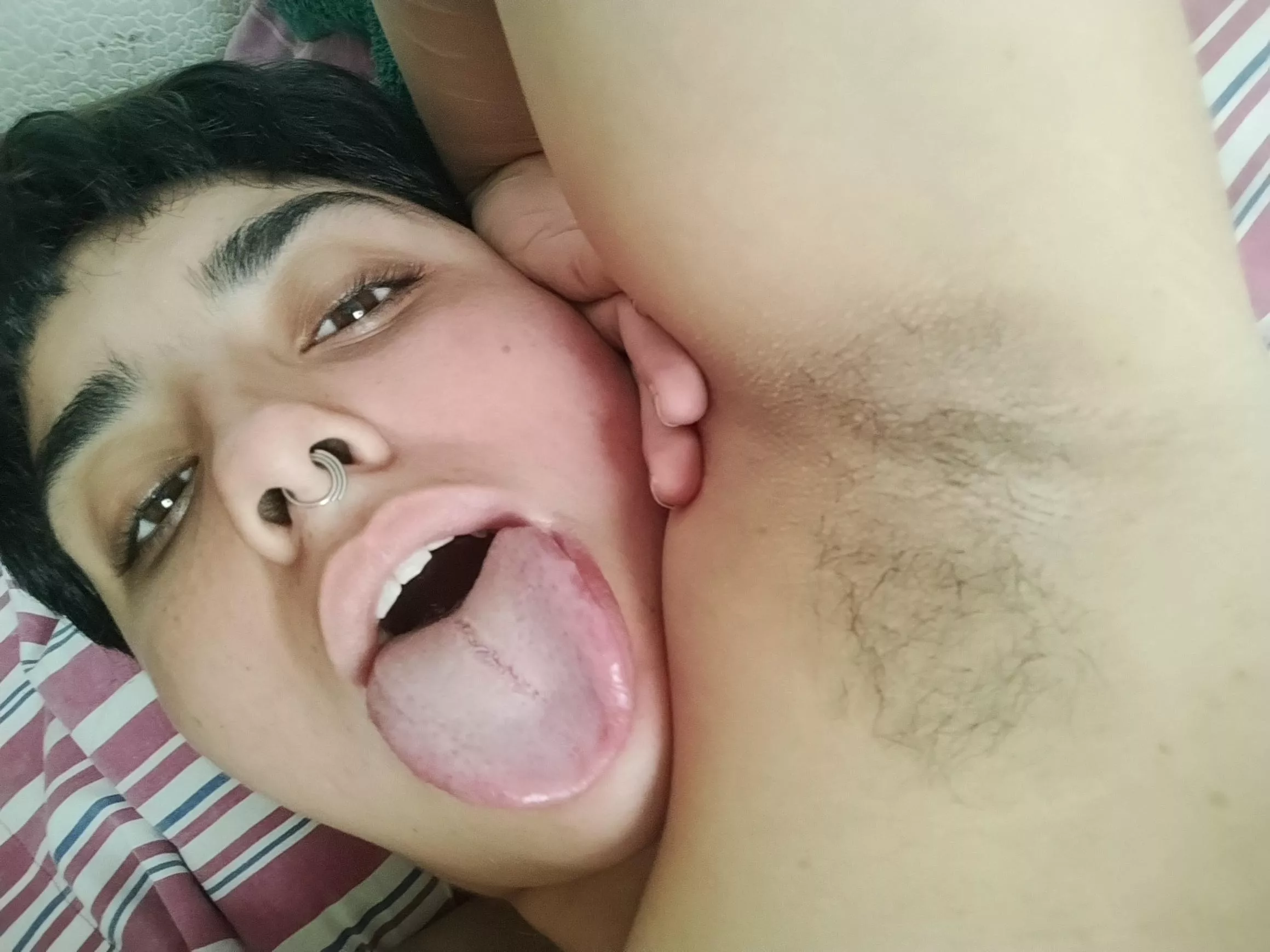 Do you wanna cum un my mouth or in my armpit?