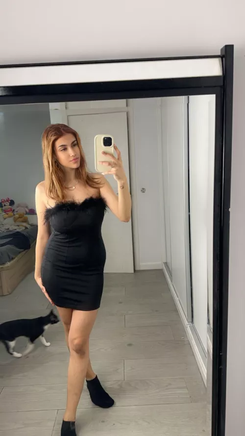 Feeling classy in my black dress