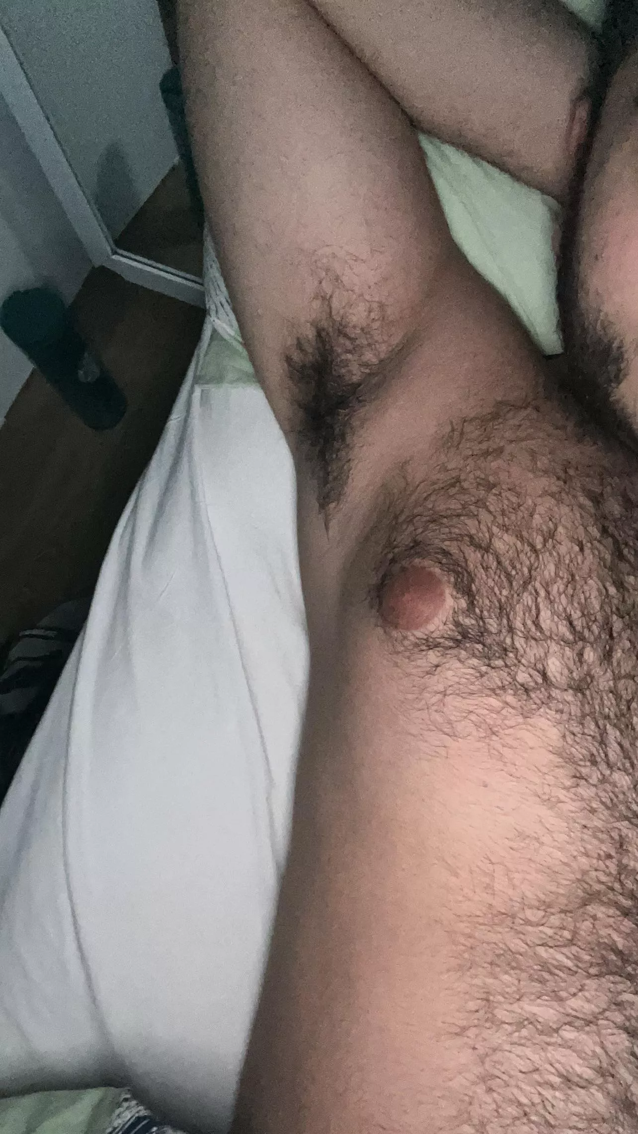 Fresh sweaty armpits after workout who want to sniff it?