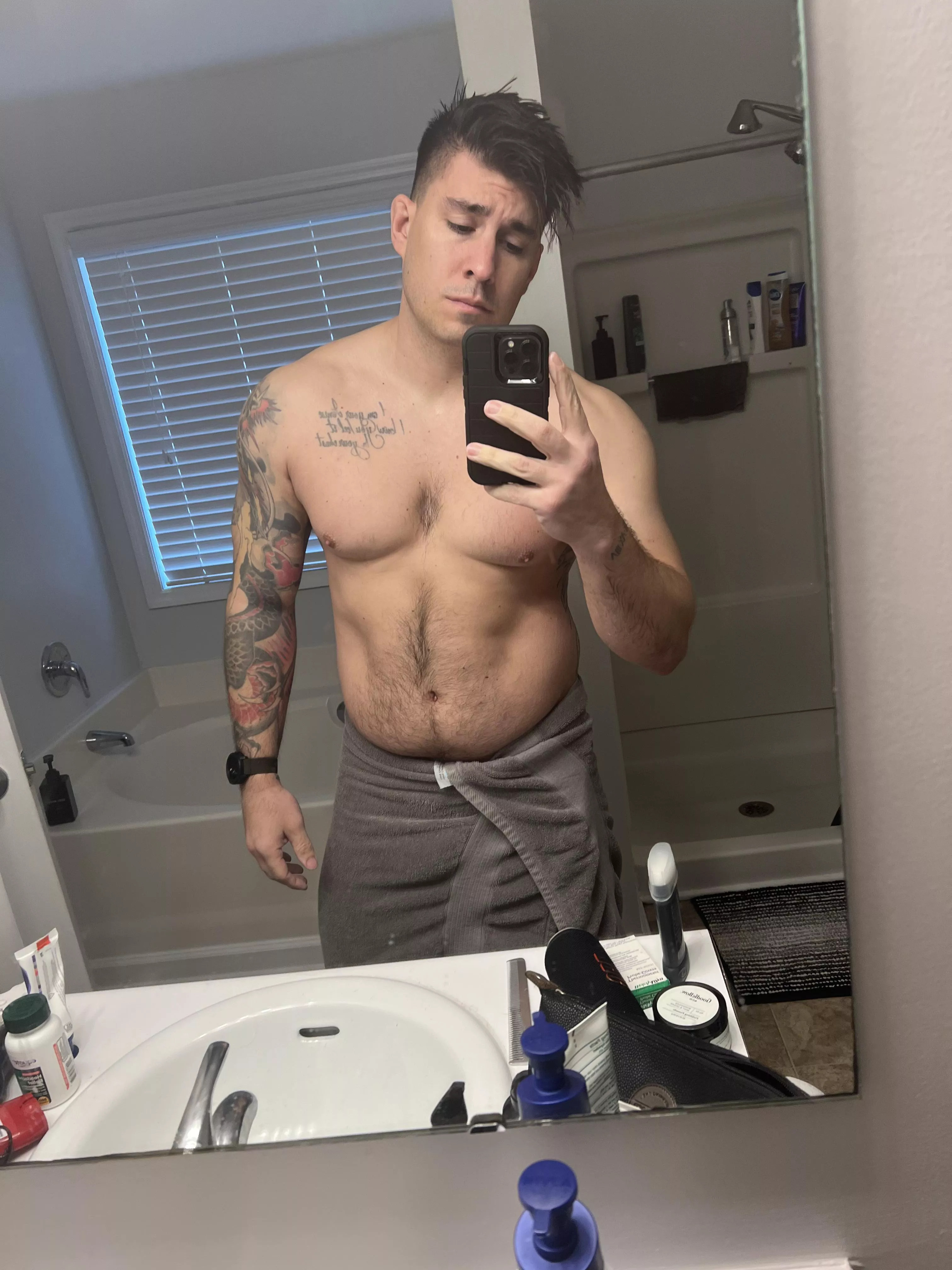 Help me clean up? Or get dirtier?