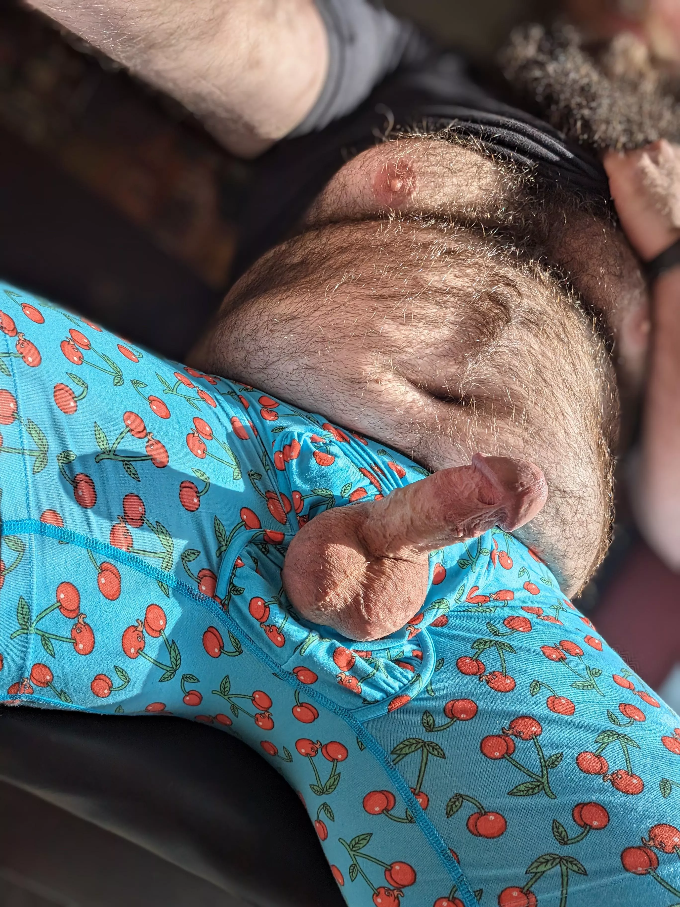 I hear there's a big sportsball event today... How about you just play with my balls instead.