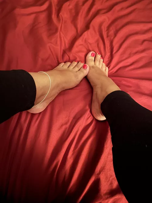 I know you wish you were under these feet