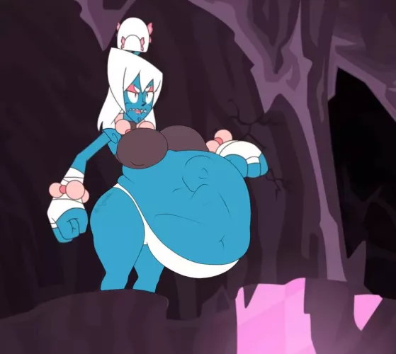 {image} That hot plant girl from mystery skulls if she wasn't fucking stupid [Art by DakuGacha] [F pred] [Oral vore]