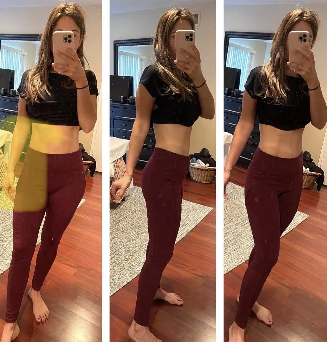 Love wearing something like this to the gym on work trips because it’s easy to say “your place or mine” and send hubby pics and vids from it getting covered in cum and wet. I mean, what else are work trips for?