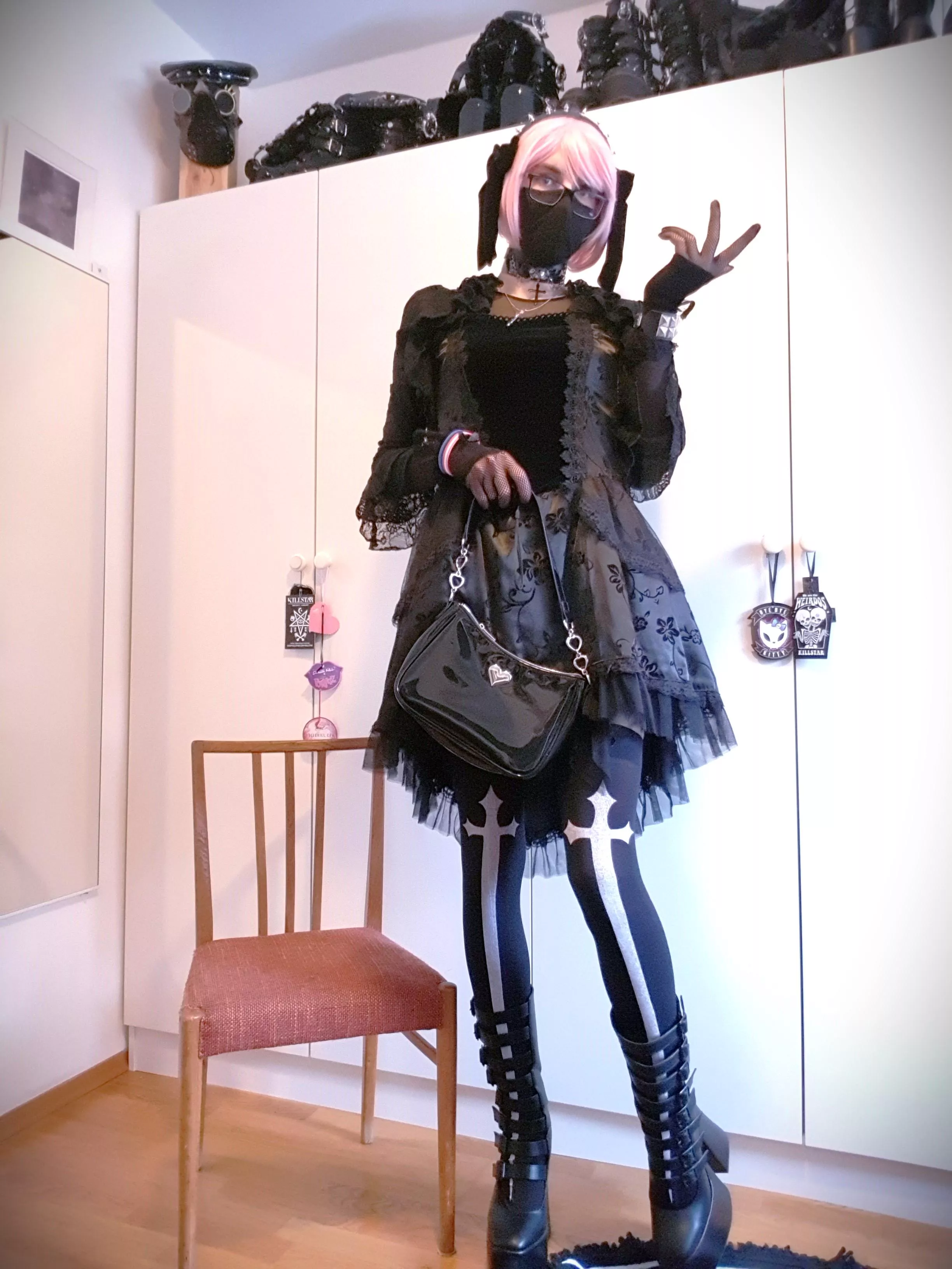 Made a new Gothic L0lita inspired outfit 🖤