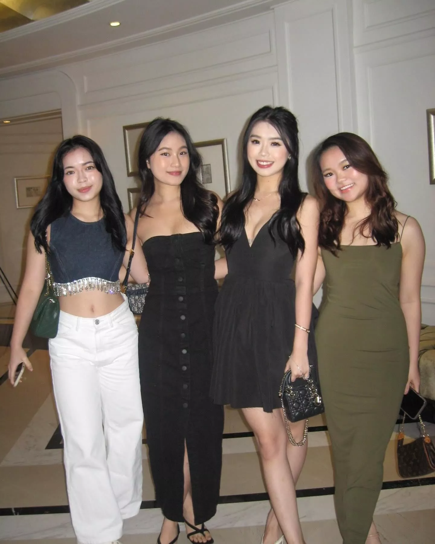 Me (second from right) or my friends?