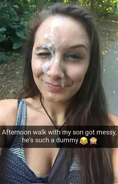 Missed my mouth silly boy