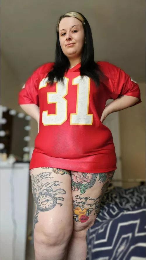 My Jersey got a little tight but I'm still gonna wear it