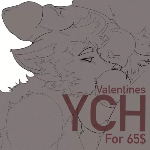 NSFW VALENTINE YCH COMMISSION OPEN! (Artist: @plasmafurrs on Twitter)