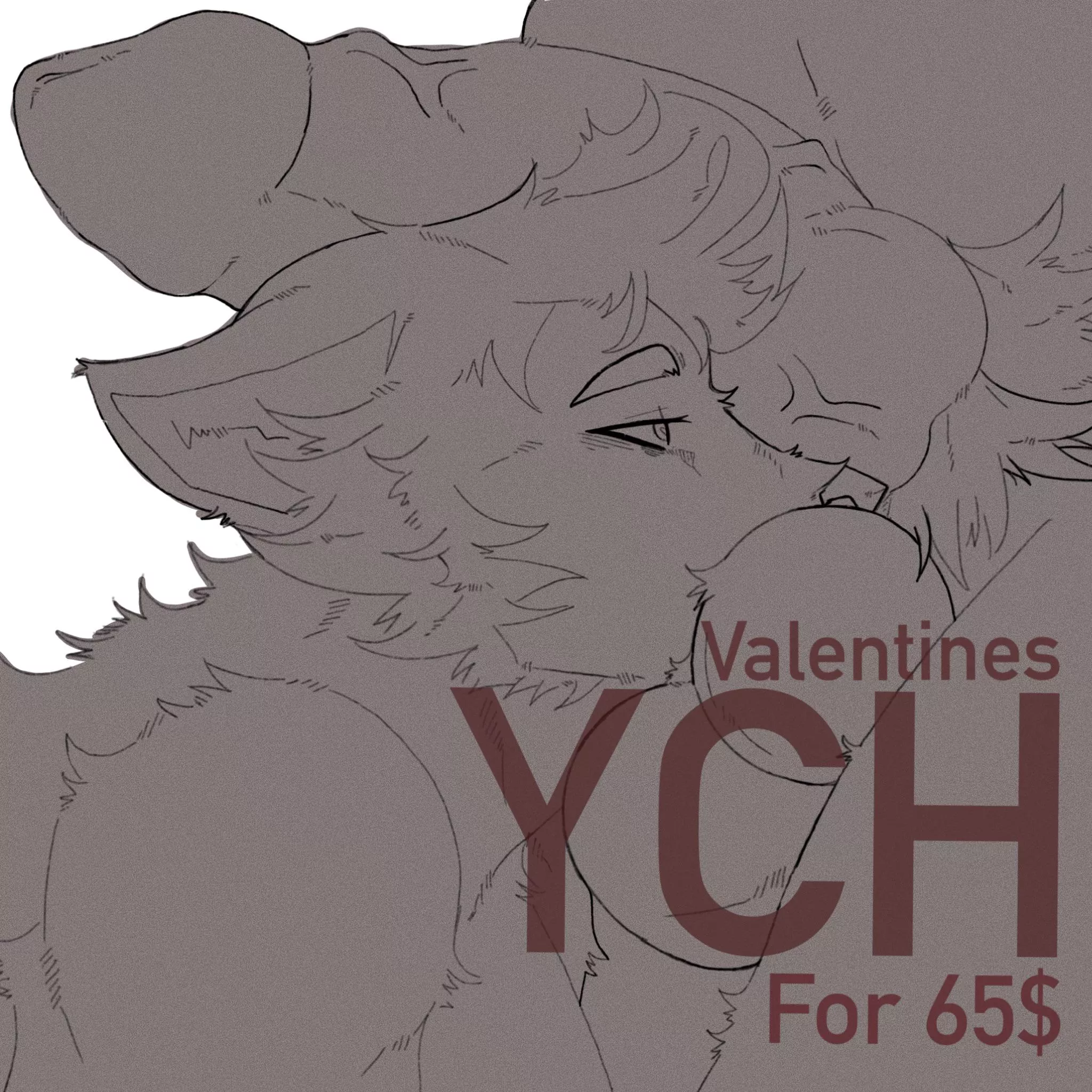 NSFW VALENTINE YCH COMMISSION OPEN! (Artist: @plasmafurrs on Twitter)