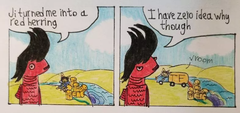 Red herring (art by me)