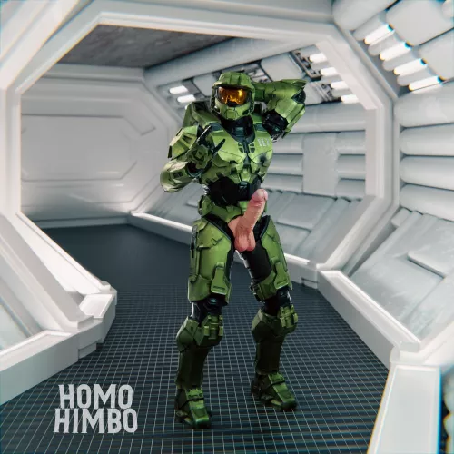 Rock on, soldier! 😈🤤 (Master Chief Solo) - Twitter @HomoHimbo