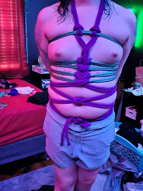 Saw this heart and corset combo tie on insta and just had to try it