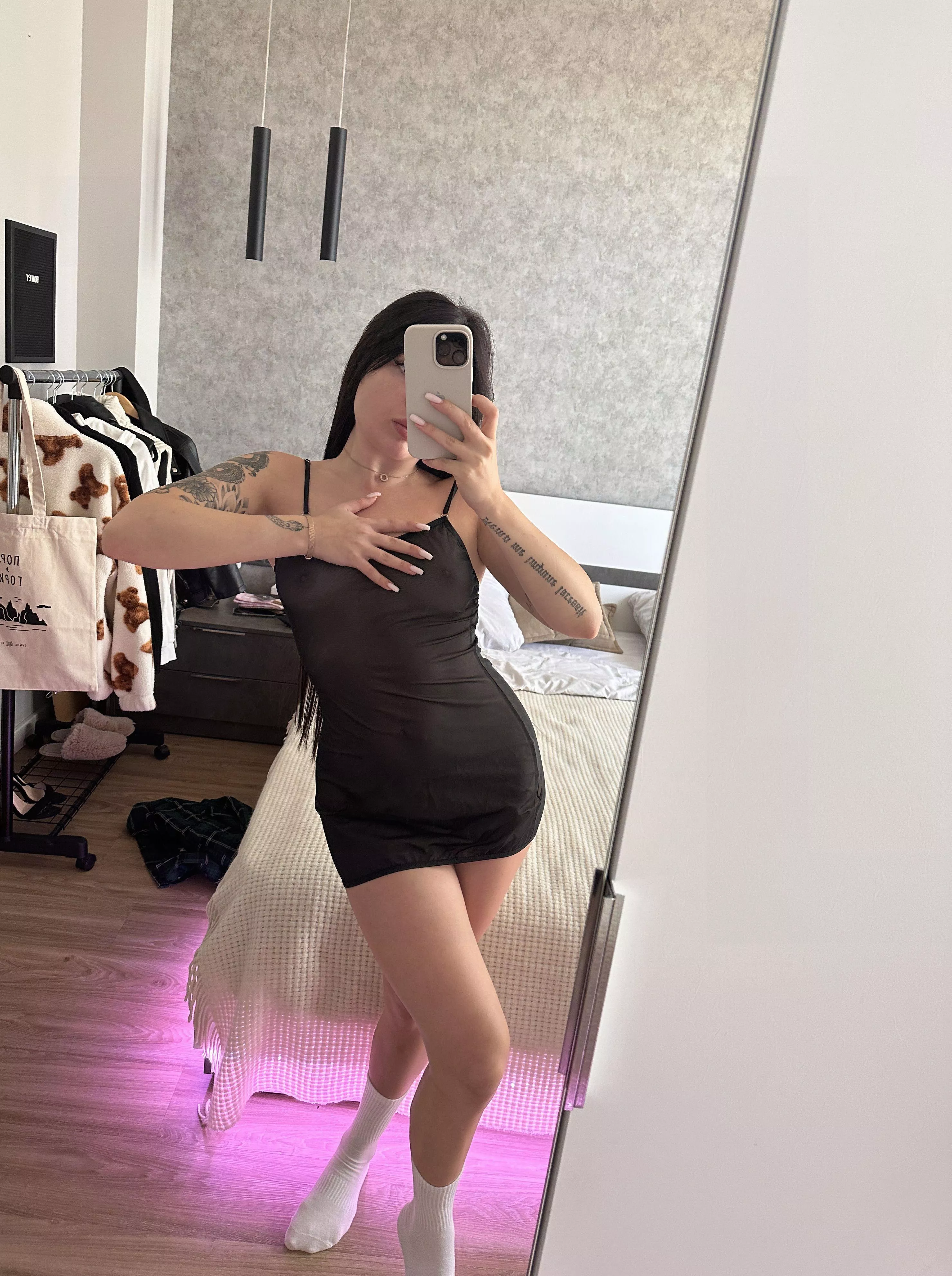 Showing if off, even though your wife is here