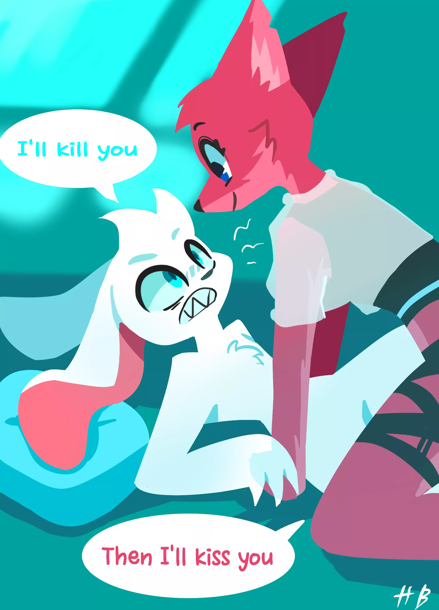 Spear VS Shield /art by me