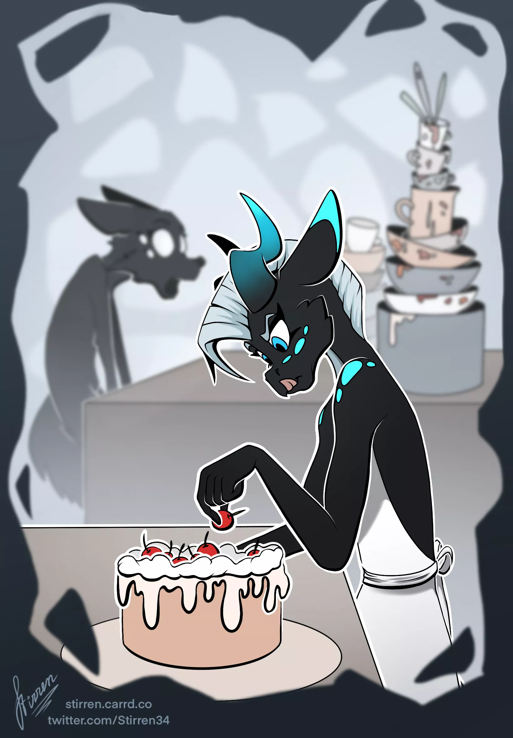 The cooking aftermath (art by me, featuring u/woon_flivver)