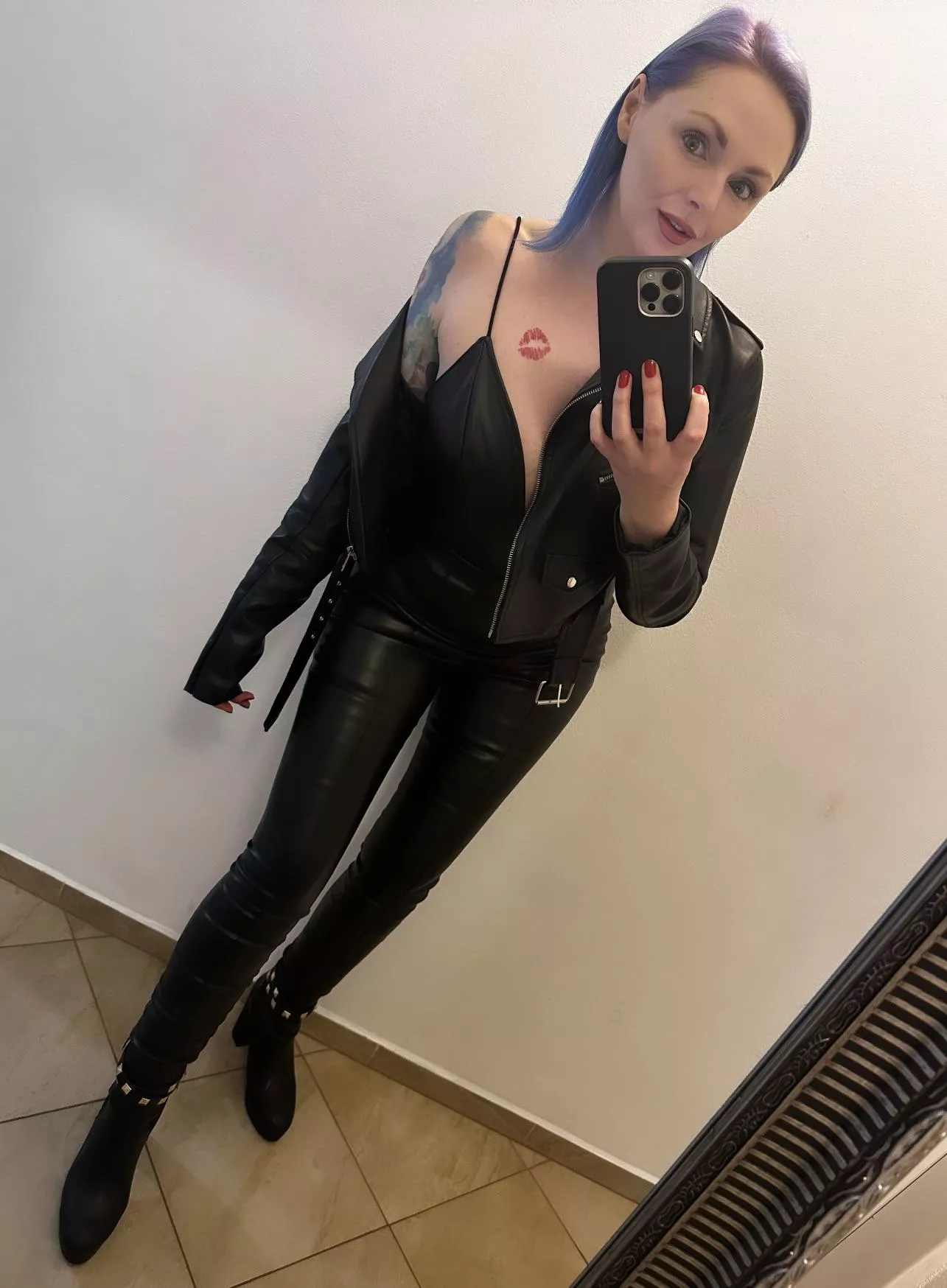 All leather everything for tonight