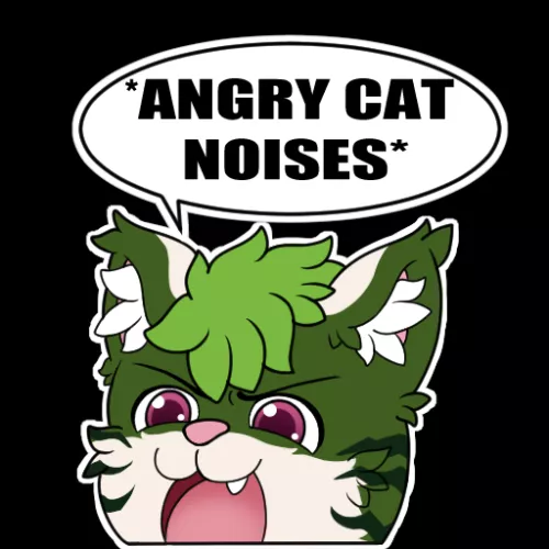 Angry cat (art by me)
