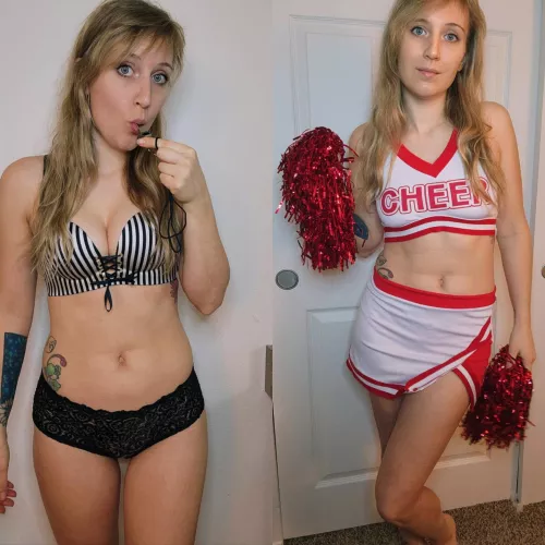 Are you taking home the cheerleader or the ref?