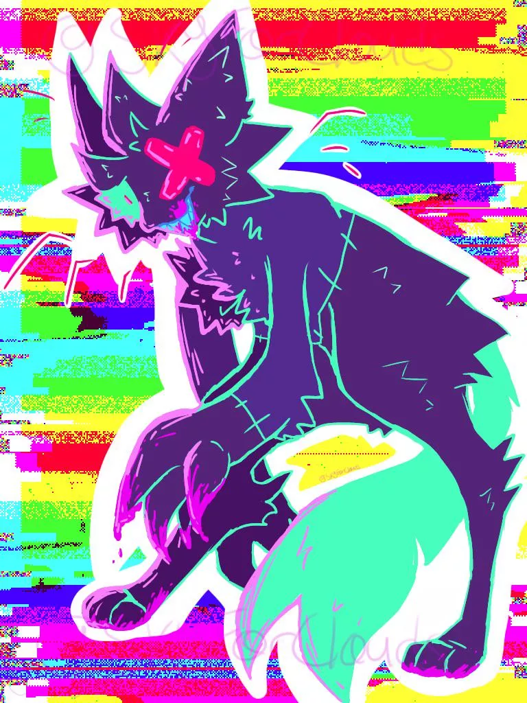 Art Trade! ( My side ) !! NOT NSFW! JUST HAS VERY BRIGHT COLORS )