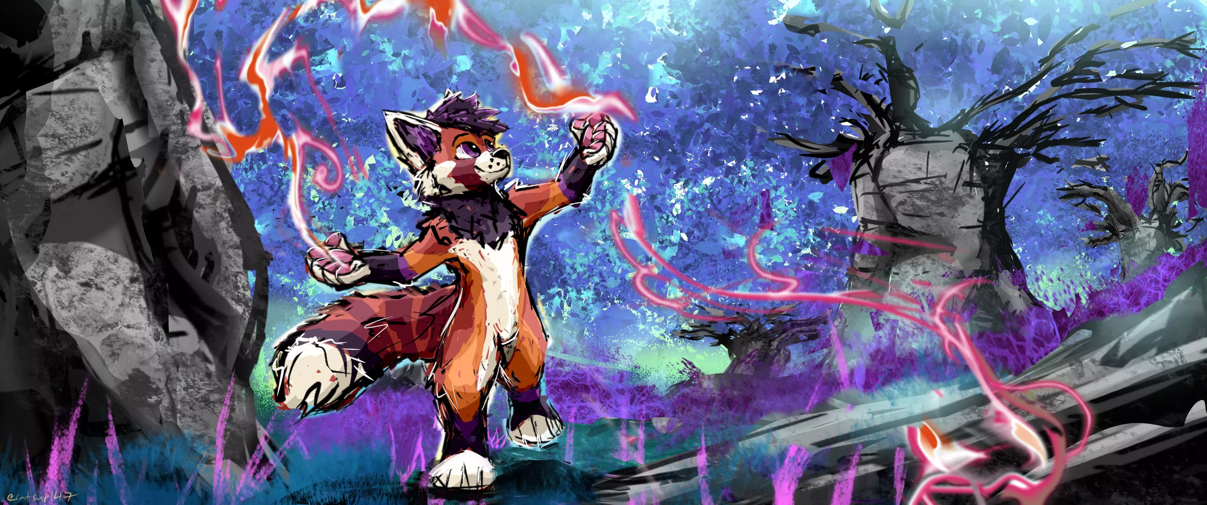 Comm for @/ArcherEmberpelt on Twitter (Art by me)