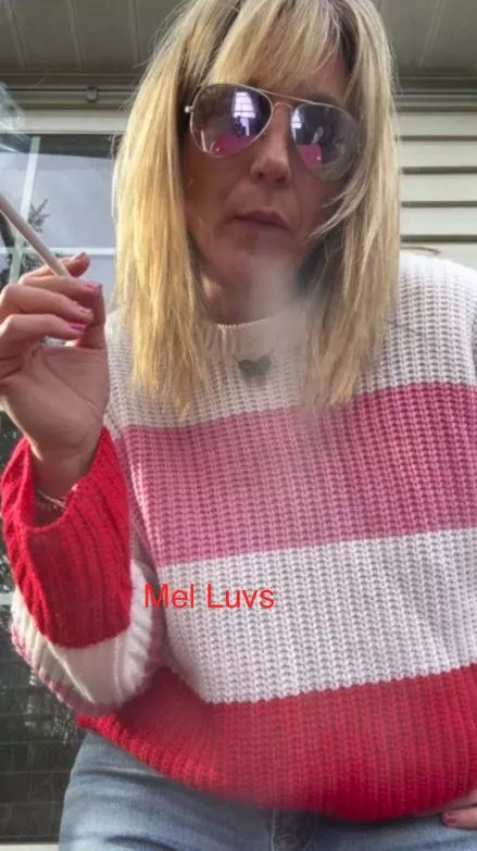 Cougar got bangs.....and blowing smoke right at you.....