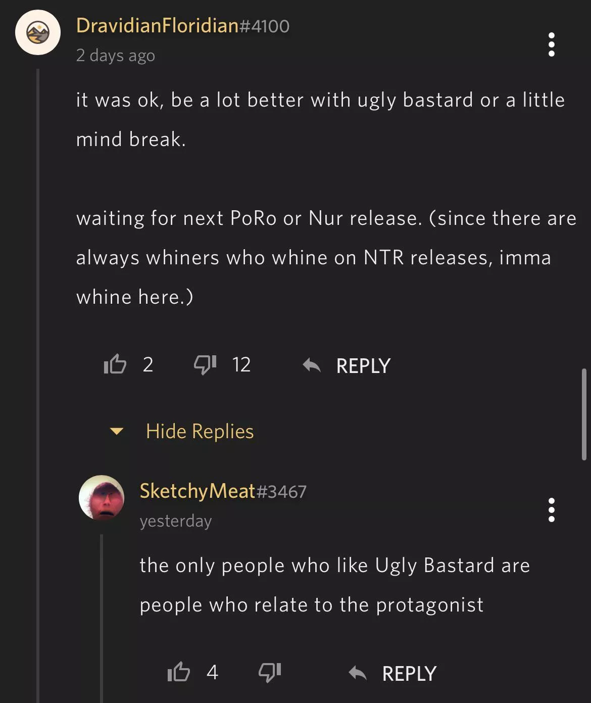 Didn’t have to violate him like that