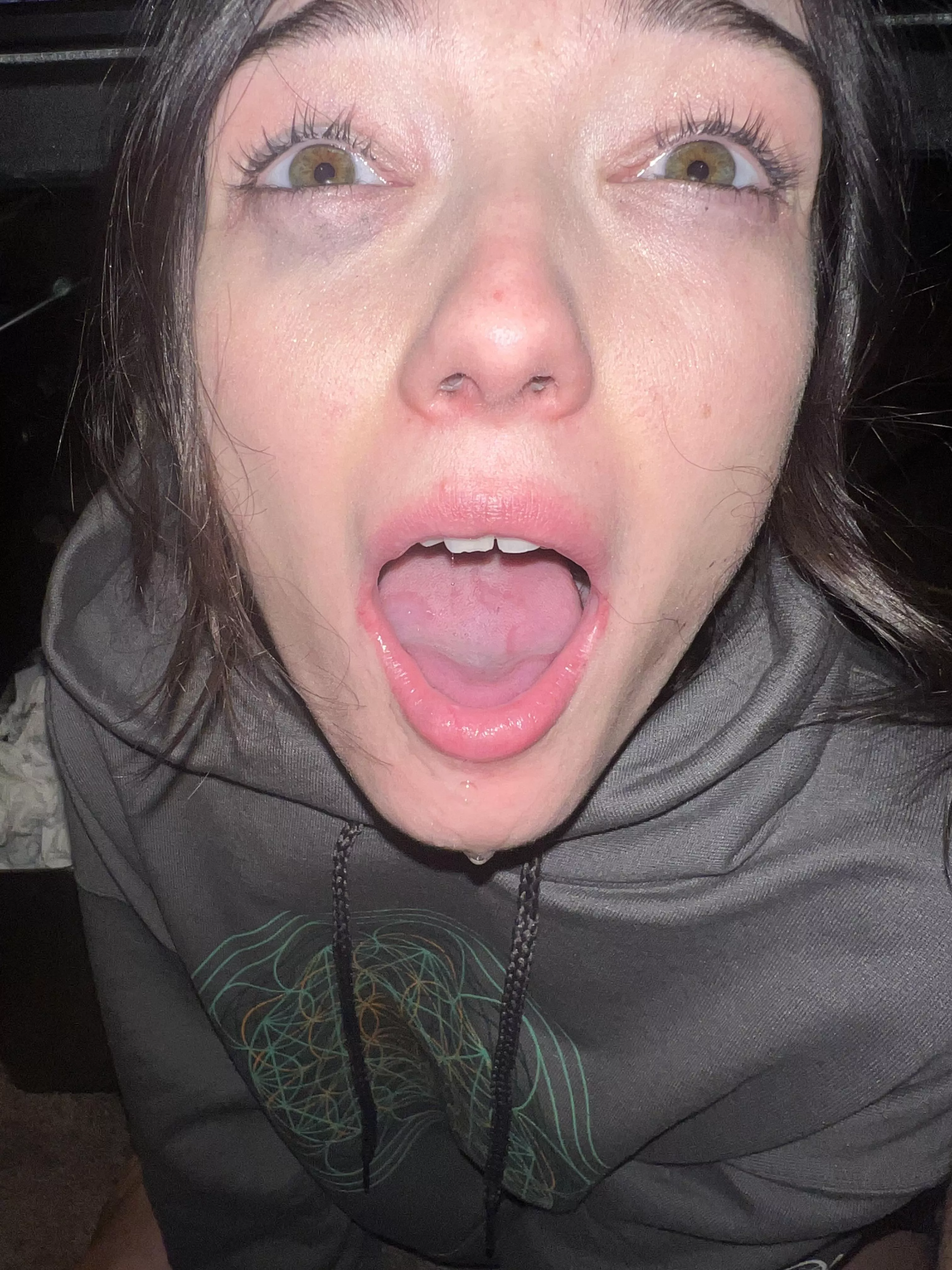 Do you like when your little slut shows you your cum?