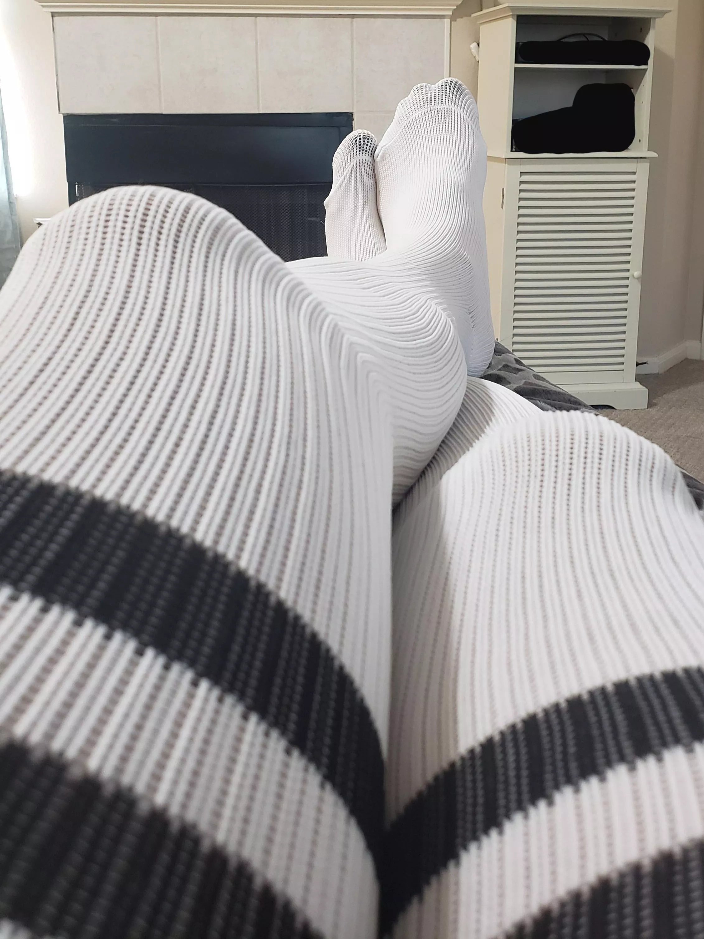 (f) My Superbowl viewing socks
