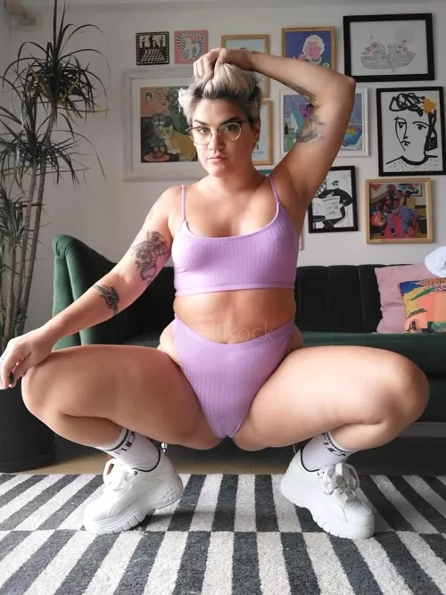 Go on and stick your tongue in there for me