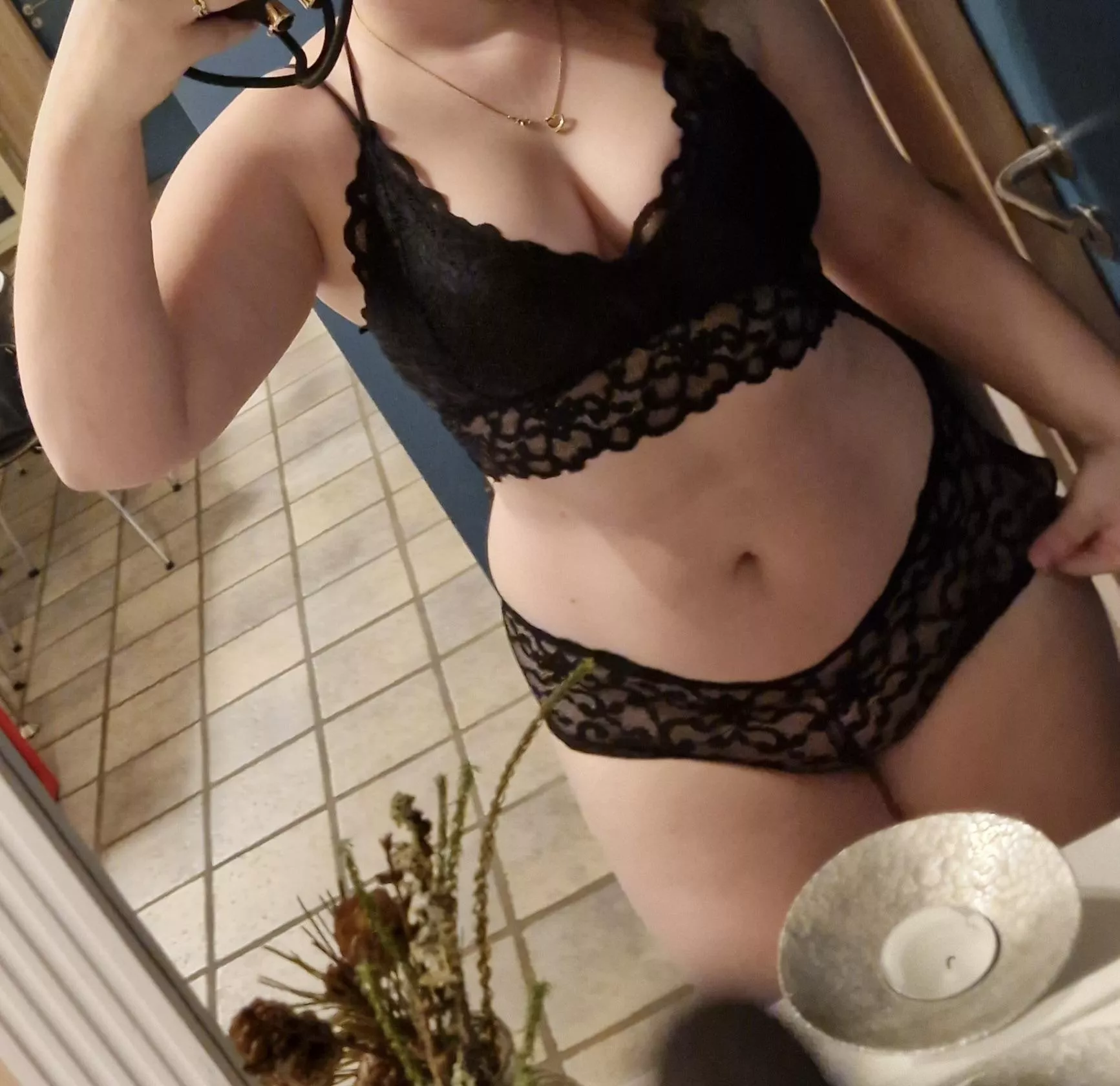 Hope u are a fan of black lingerie