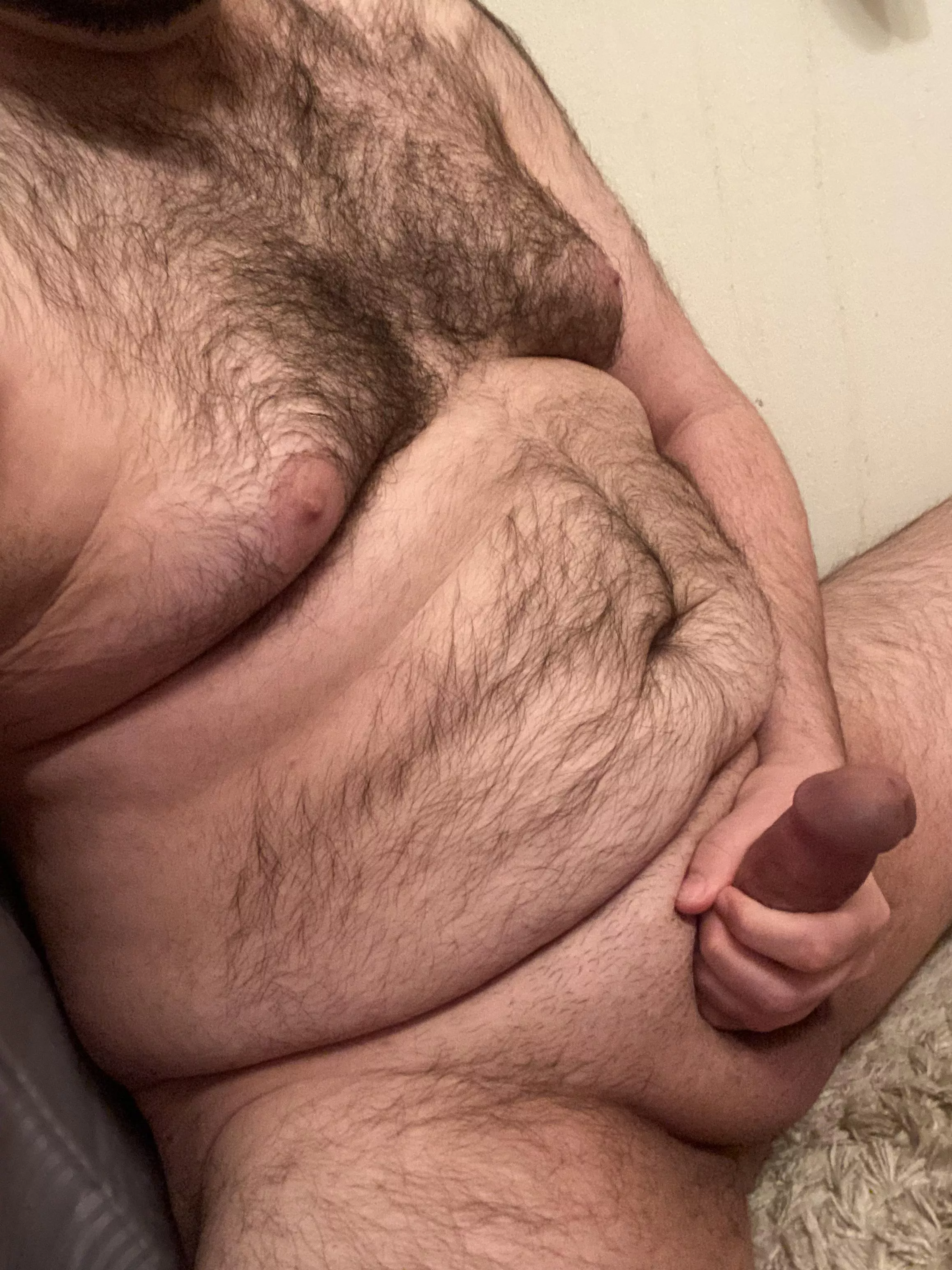 I can’t keep it down, no matter how many times I cum 🥵 Maybe your hands work better than mine 😉