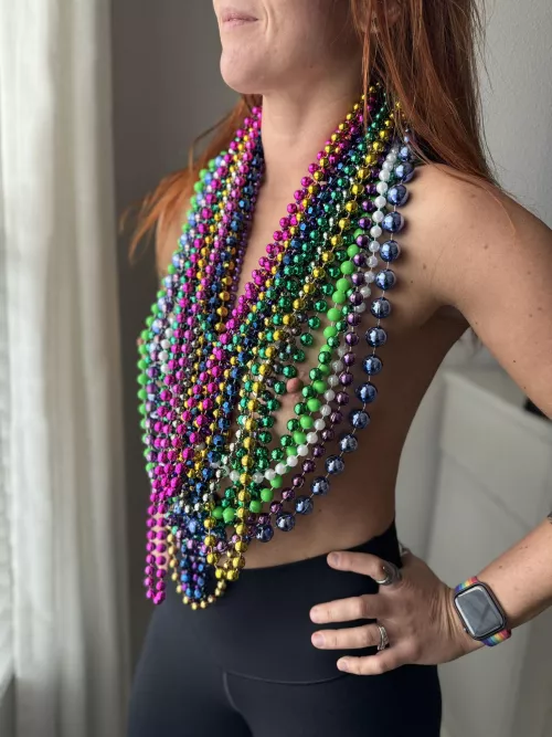 I want all of the Mardi Gras necklaces