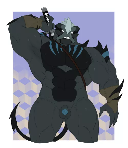 K'ranch and his katana (fishingmanmax)