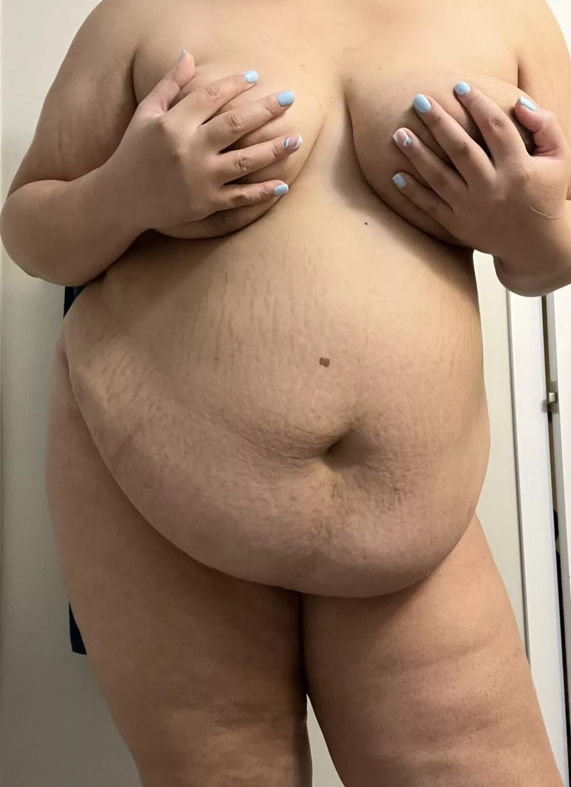 May have feasted on the Super Bowl spread 🙈