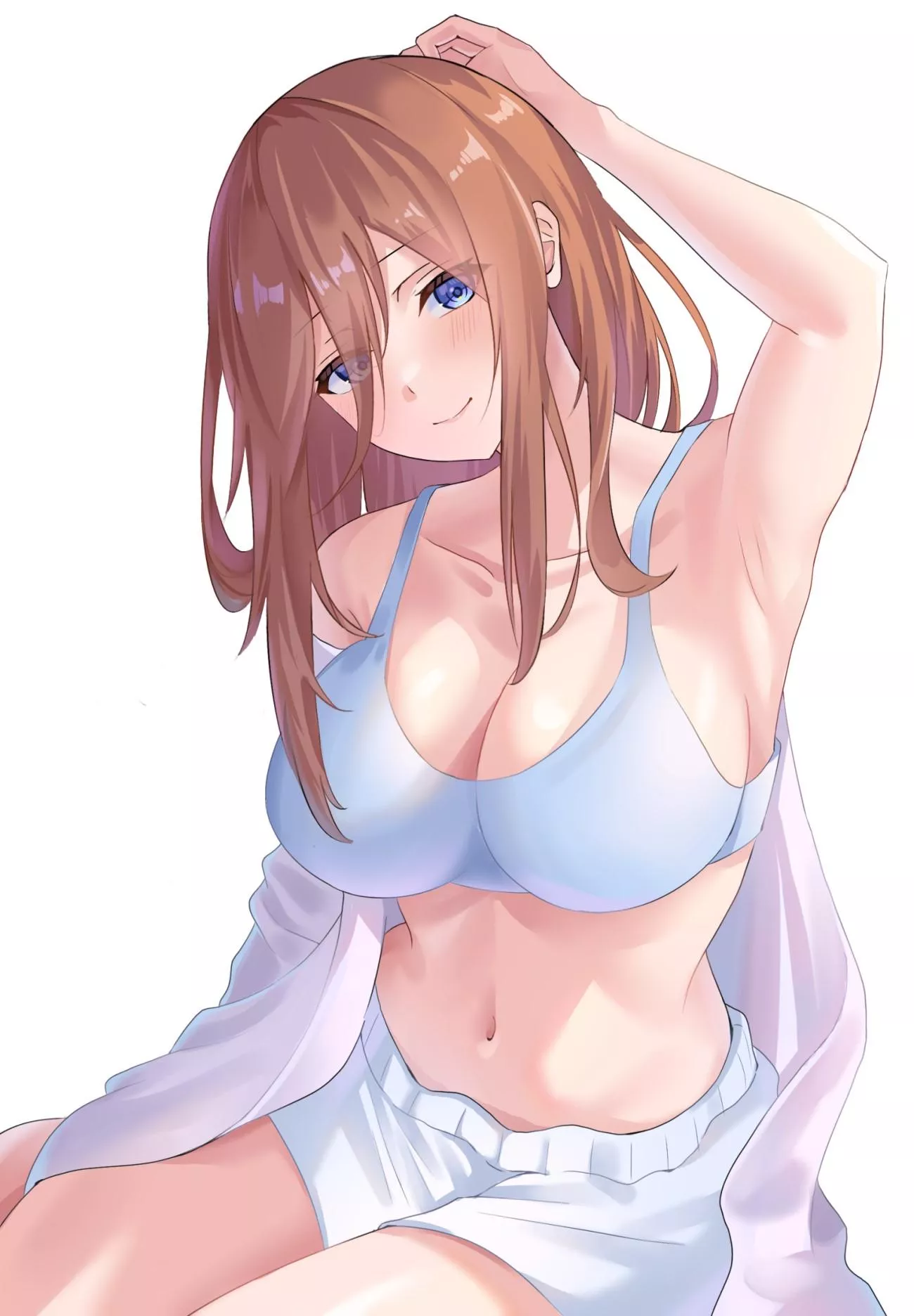 Miku Blushing In Her Sleepwear (Quintessential Quintuplets)