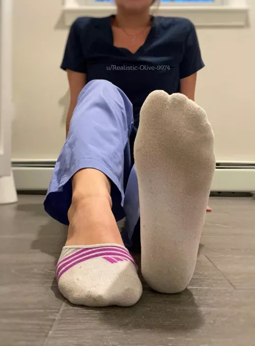 My smelly socks were stuck in my sneakers all day!