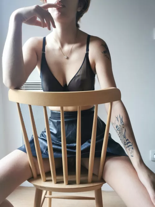 Obviously, nothing under the skirt