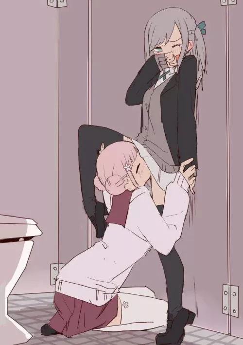 [original] getting eaten out in the bathroom🥰