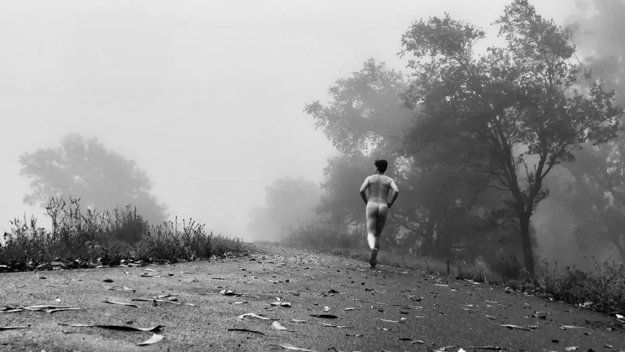 Running in the mist