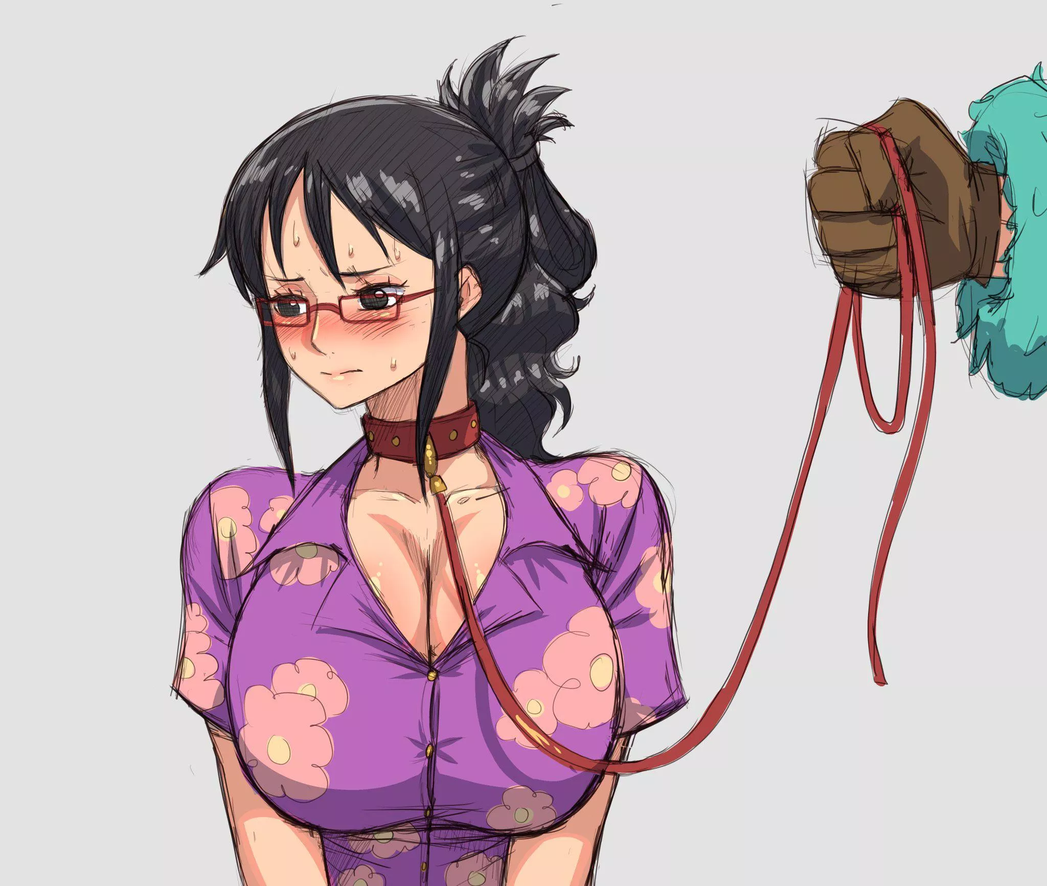 That blouse is about to explode