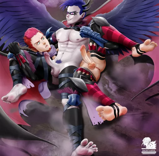 The Naked Kombat Liro VS Cailino ( Fausto, the Half Blood of Twilight webcomic on Tapas)