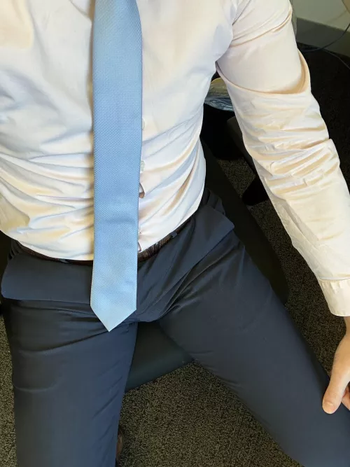 Think my boss and co workers notice my bulge?