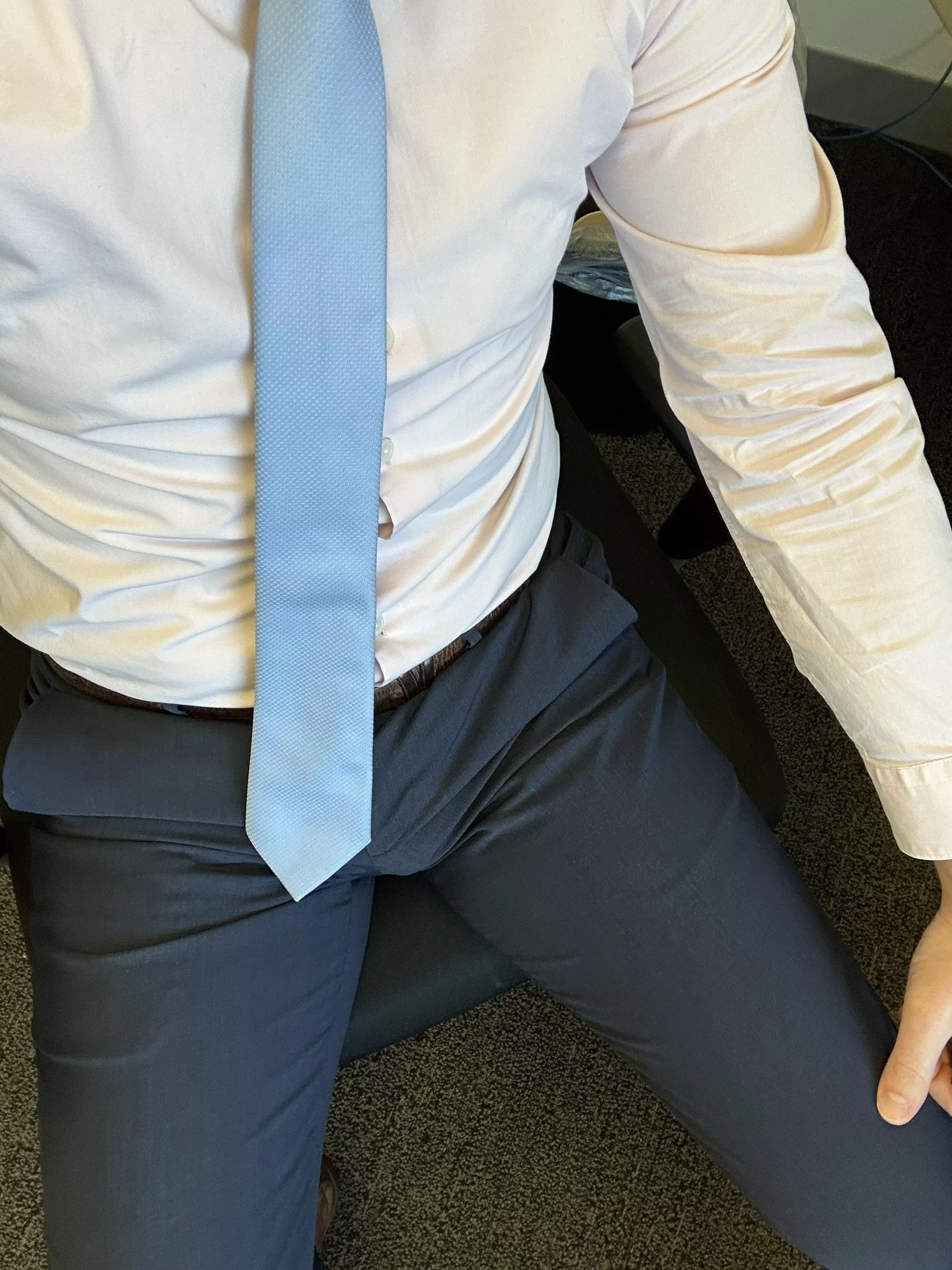 Think my boss and co workers notice my bulge?